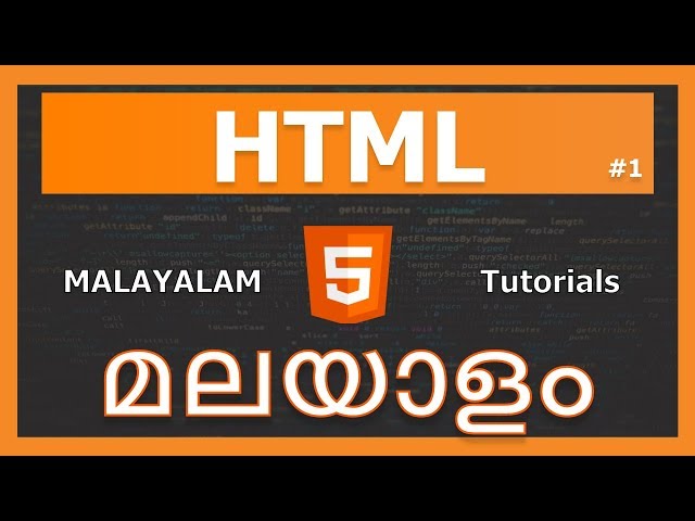 HTML Malayalam | 01 - Introduction | html | malayalam tutorials
