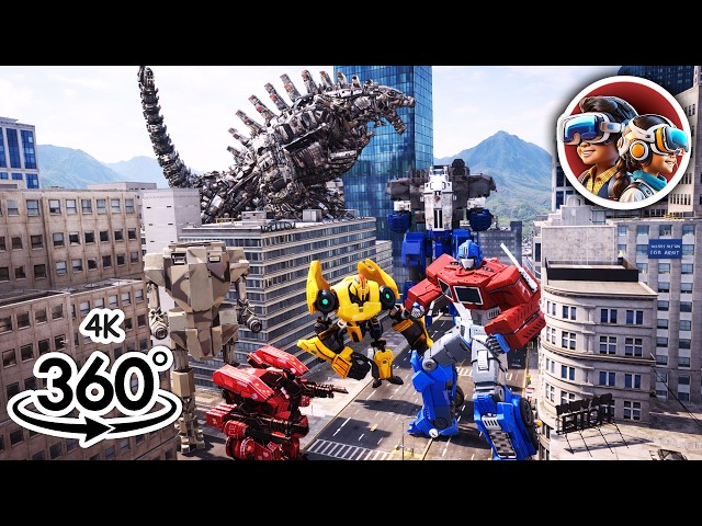 Robots Walk in the City | 360 Experience 4K