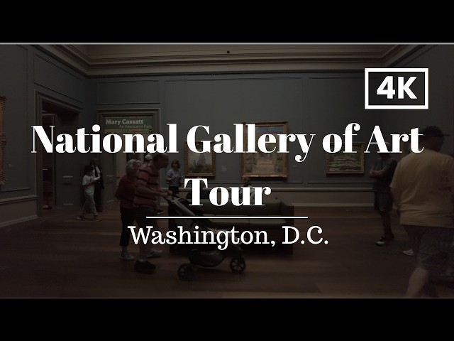National Gallery of Art Walking Tour | Washington DC ASMR Ambient Walking Video (4K)