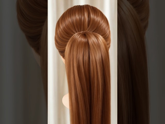 Easy Bouncy Look Ponytail 🤩 #pony   #tutorial #short