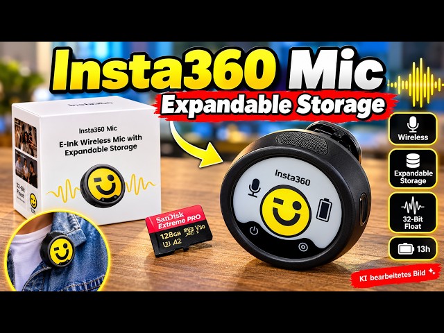 🎤 Nie wieder Speicherplatz-Probleme? Das neue Insta360 Mic! #insta360 #vlog #vlogger #tech #new