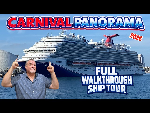 Carnival Panorama Full Ship Tour | August 2026 |Walking the Ship Deck by Deck