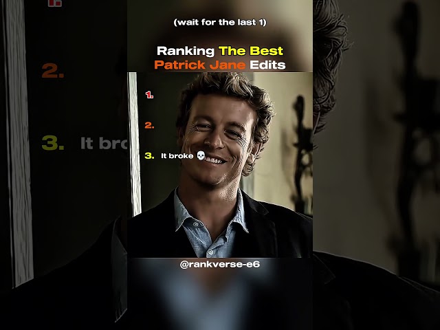 Ranking The Best Patrick Jane Edits #shorts