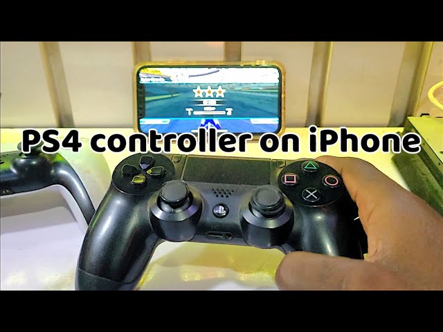 How to pair a PS4 controller with an iPhone  |  DualShock 4 controller iPhone setup. 