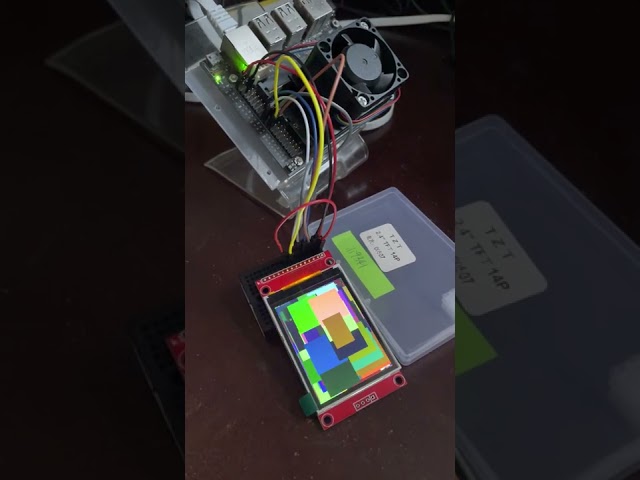 2022/3/4 Jetson Nano 4GB (A02) with 2.4’ TFT SPI 240x320 @ ili9341