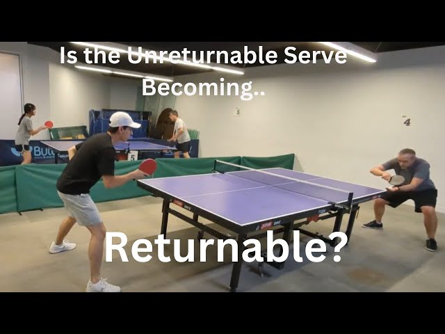 Unreturnable Serve Becoming - Returnable?🏓 | BenSucksAtPingPong vs. Jun #6 | Epic Deuce Showdown