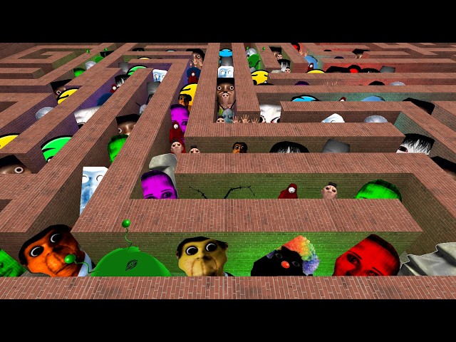 All Nextbots Mind-Blowing Maze Physics Experiments IN Gmod