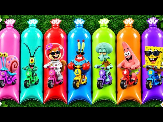 FINDING: SpongeBob, Patrick, Squidward, Sandy, Plankton, Gary & Mr. Krabs.