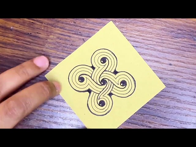 Zentangle Pattern -XLNT | Drawing Tutorial For Beginners