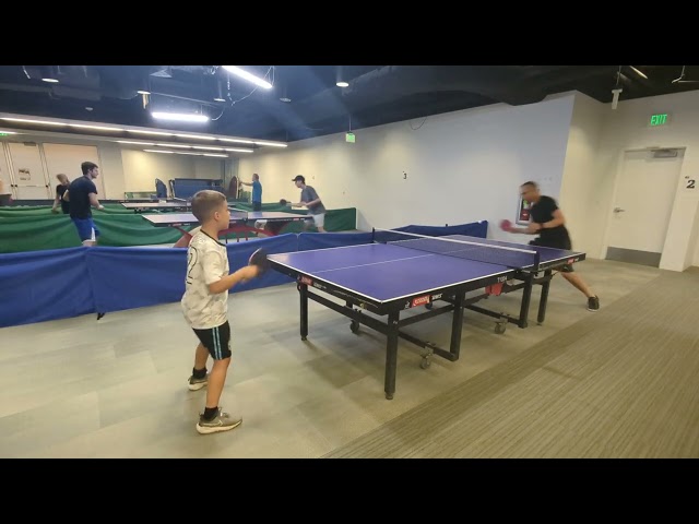 Father-Son Ping Pong Duel in 4k! 🏓 | BenSucksAtPingPong vs. Stanley | Match #2
