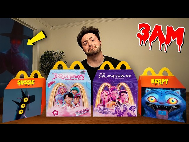 DO NOT ORDER ALL NEW KPOP DEMON HUNTERS HAPPY MEALS AT 3 AM!! (SCARY)