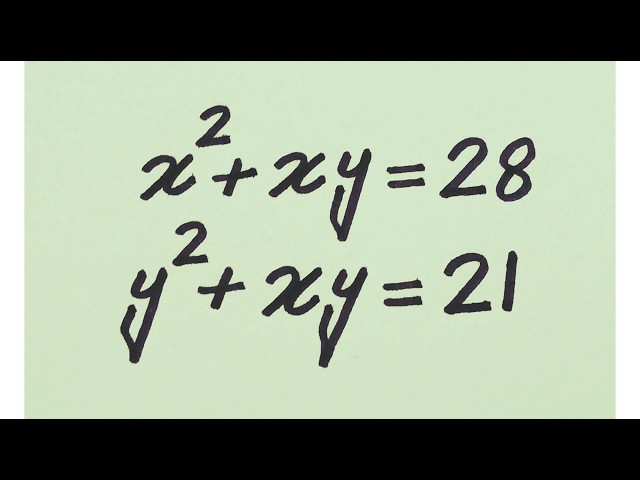 Only genius can solve this Algebra equation | x,y=? | Math Olympiad Mathematics 