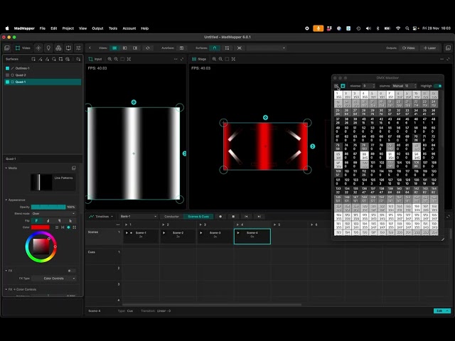 MadMapper 6 DMX & Timeline Demo
