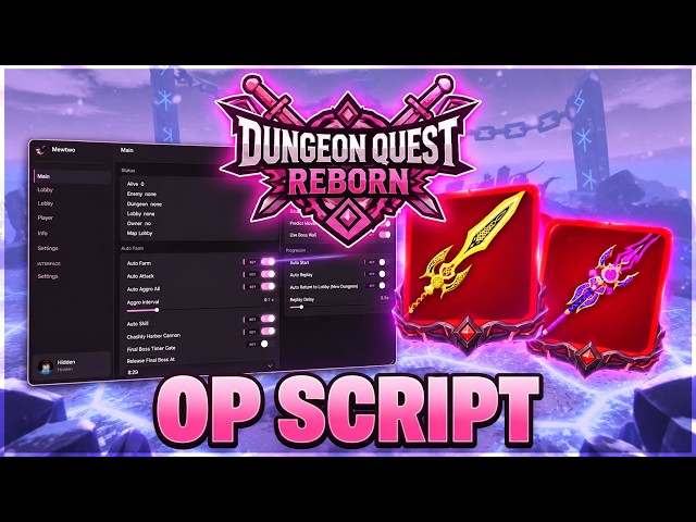 DUNGEON QUEST REBORN SCRIPT – FULLY AUTO + GODMODE! (ALL DUNGEONS)