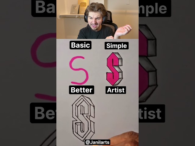 How To Draw Letter S 😳