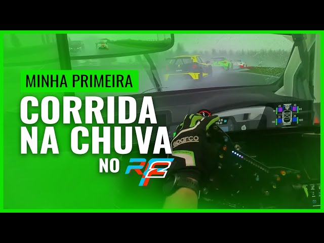 Minha primeira corrida com chuva no rFactor 2 - Cadê o Grip?