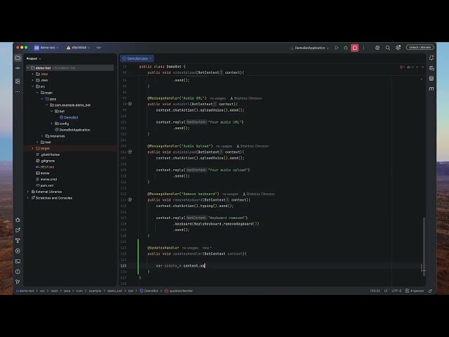 Java Telegram Bot #7 - Updates Handler