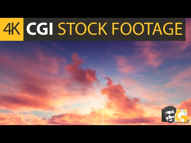 ( CGI 4k Stock Footage ) Dusk Sunset Clouds 6 - Time Lapse Seamless Loop