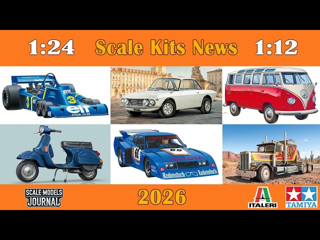Scale Models News/ Cars, Trucks and Motorcycles 1:24, 1:20, 1:9, 1:12 - Italeri & Tamiya 2026