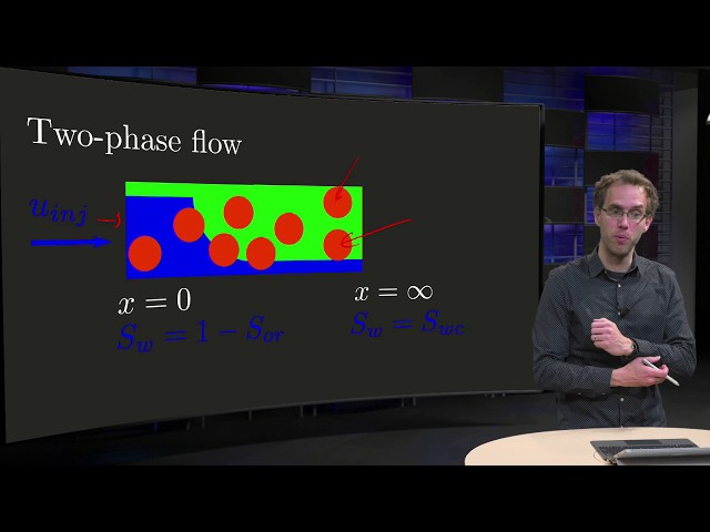 A 1D mathematical model for immiscible two-phase flow in porous media