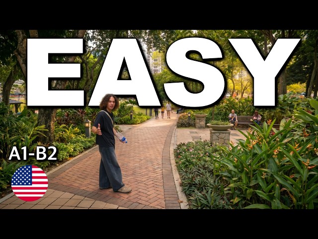 LEARN ENGLISH While Walking Outside | Comprehensible Input