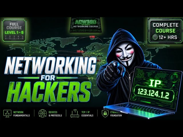 Networking for Ethical Hackers – Complete Course (Beginner to Pro) | 12+ Hours
