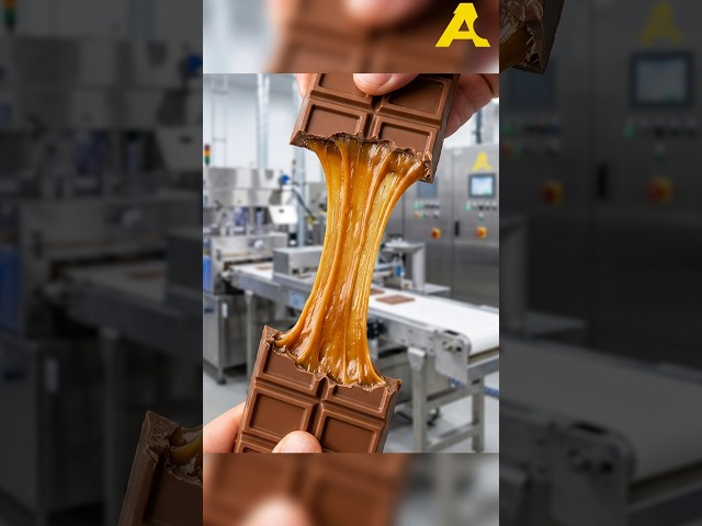 How MrBeast's Chocolate Is Actually Made   #Shorts #Chocolate #HowItsMade #Feastables #FoodFactory