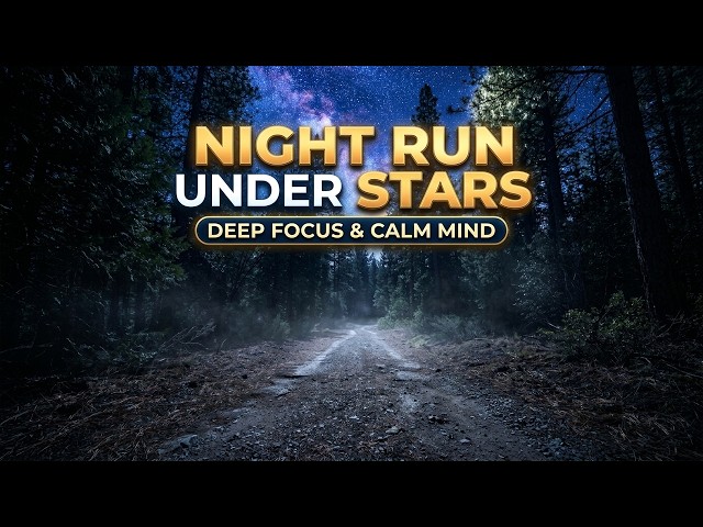 Midnight Trail Run — Stars, Crickets & Slow Synth for Insomnia & Night Work