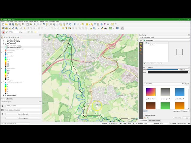Burning stream network into DEM layer in QGIS