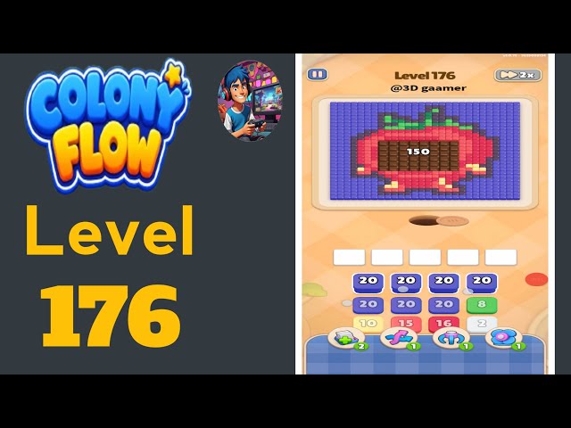 Colony flow level   176 solution and walkthrough 