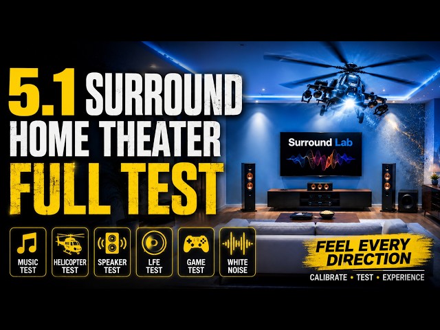 5.1 Surround Sound Home Theater Full Test | Detailed Channel & Speaker Test