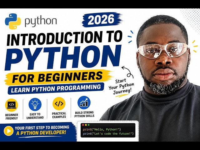 Introduction to Python for Beginners 2026 | Learn Python Programming