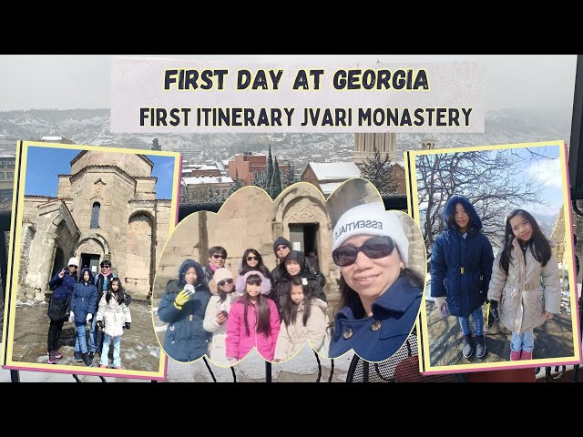 Snowfall on the First Day at Georgia | First Itinerary Jvari Monastery | #georgiatravel