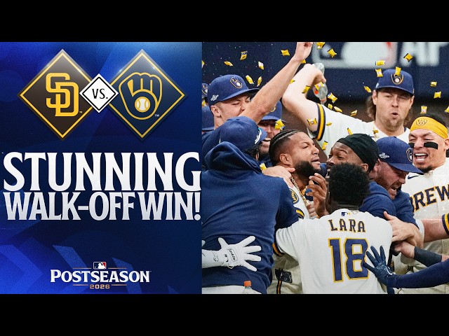 FULL 9th INNING: Brewers stage INCREDIBLE comeback vs. Padres in NLDS Game 2!