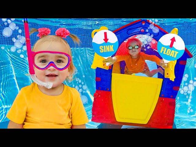 Sink or Float with Alice and Chris - Funny science experiment for kids