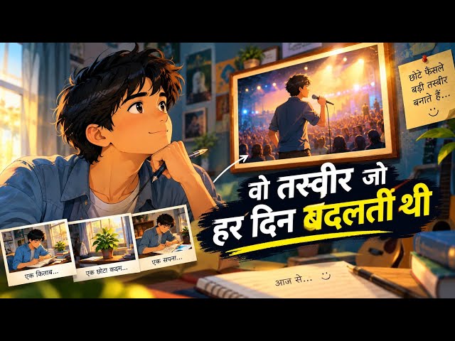  कहानी - वो तस्वीर जो हर दिन बदलती थी | आज का एक कदम कल की पूरी कहानी बदल सकता है 🌱 #इंस्पिरेशनल 