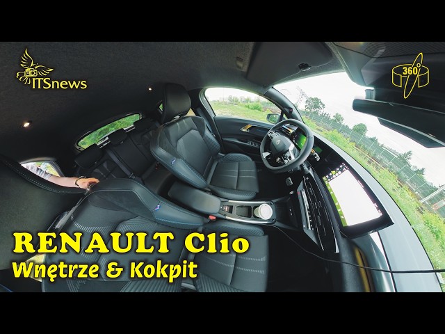 Nowe Renault Clio VI Full Hybrid E-Tech Esprit Alpine 160 Wnętrze & Kokpit Wnętrze & Kokpit 360 4k