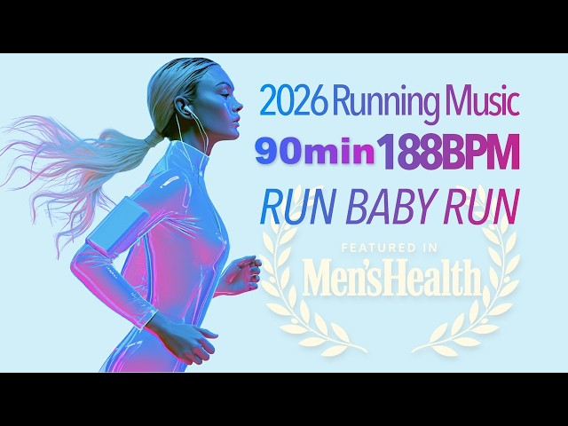 188 BPM Running Music 2026 🏃 1.5 Hour Nonstop Mix | 188 SPM High-Cadence Trainer to Raise Turnover