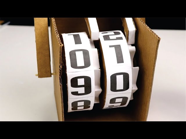 How to Make Mechanical Counter from Cardboard