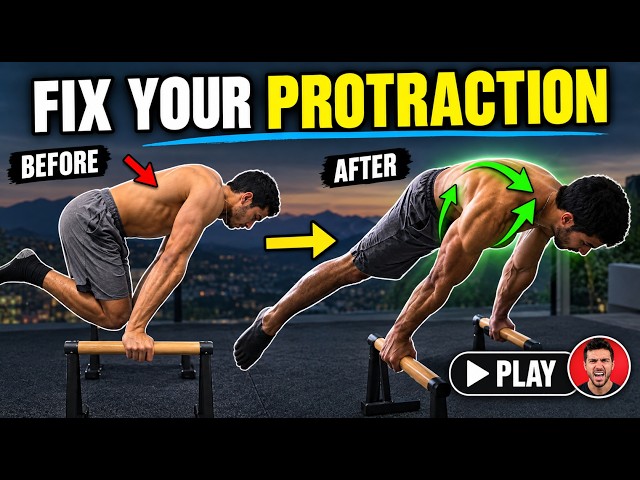 3 Exercises That Fixed My Protraction (Follow Along) #calisthenics #beginnercalisthenics
