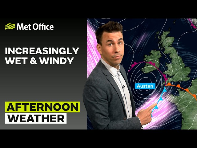 20/10/2026 - Increasingly Wet & Windy - Afternoon Weather Forecast UK - Met Office Weather