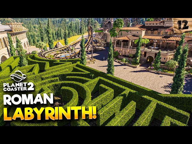 Building a MAZE in my Theme Park! (Planet Coaster 2)