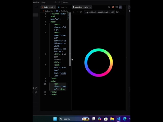 How to Code an Animated CSS Gradient Loader in 80s 💻✨