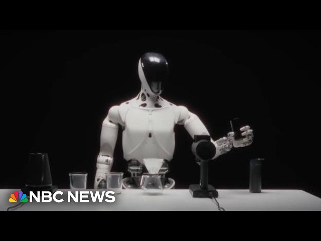 Chinese company releases video of humanoid robot walking off assembly line