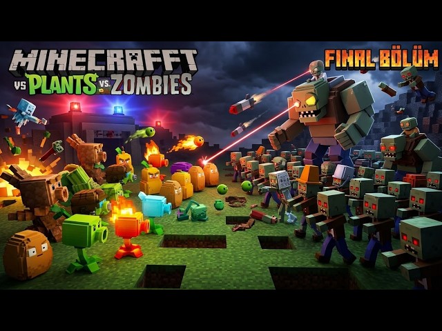 Plants vs. Zombies in Minecraft (PvZ) / Final Episode / Non-Stop Action!