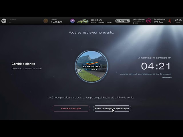 GT7 PSVR2 - Corrida C da semana