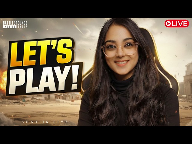 TEAMCODES ONLY GAMEPLAY IN CONQUEROR LOBBY🔴🥰BGMI LIVE WITH ANNY😎#bgmilive #pubgmobile  #girlgamer