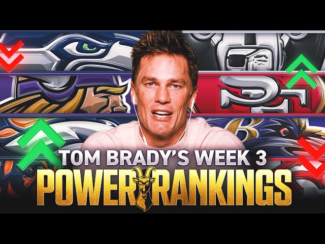 Tom Brady's Week 3 NFL Power Rankings 🚨