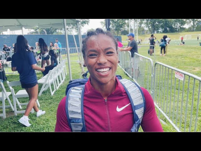 Dezerea Bryant on consistency and becoming a pro after 100m seasons best at the NYC Grand Prix