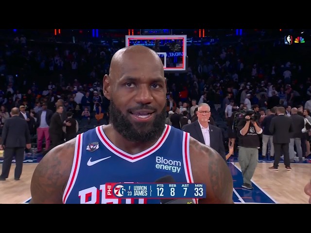 'It's just about winning' - LeBron James on his 76ers debut 👑 | NBA on ESPN